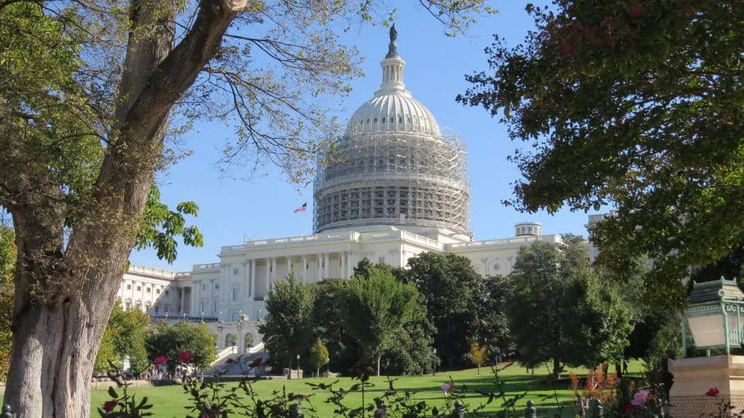 United States Capitol, Washington - leider mit Baugerüst