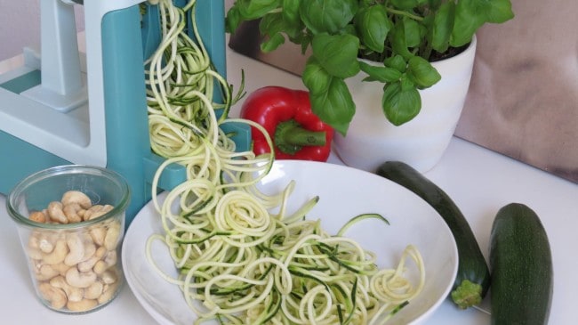 Zucchini Spaghetti (Lurch Spiralschneider)