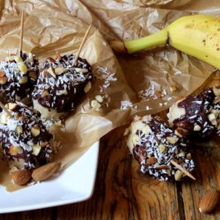 Vegane Schoko-Bananen Bites
