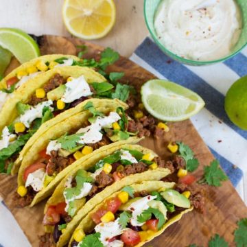 Vegane Tacos mit Linsen-Walnuss Füllung