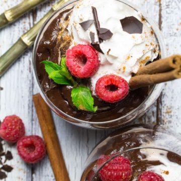Avocado Lebkuchen-Schokoladen Mousse