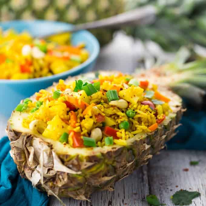 Gebratener Reis mit Ananas | Vegan Heaven