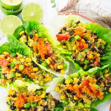 Super gesunde vegane Wraps mit Quinoa
