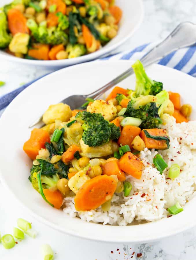Gemüsecurry mit Kokosmilch | Vegan Heaven