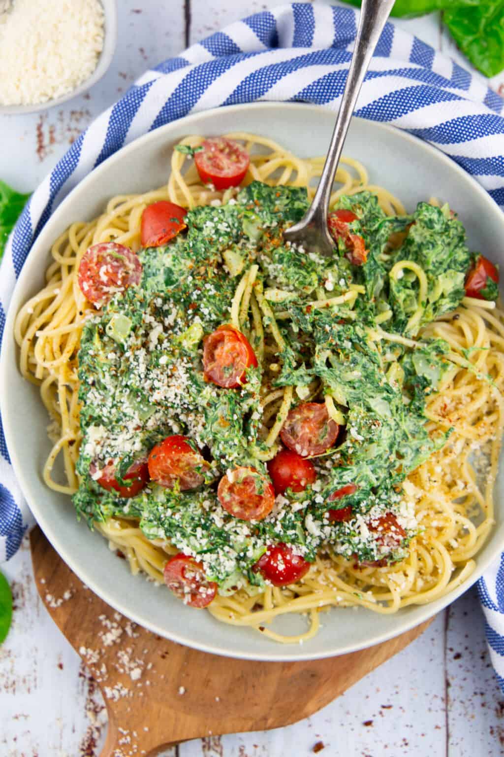 Spaghetti mit Spinat | Vegan Heaven Spaghetti mit Spinat | Vegan Heaven